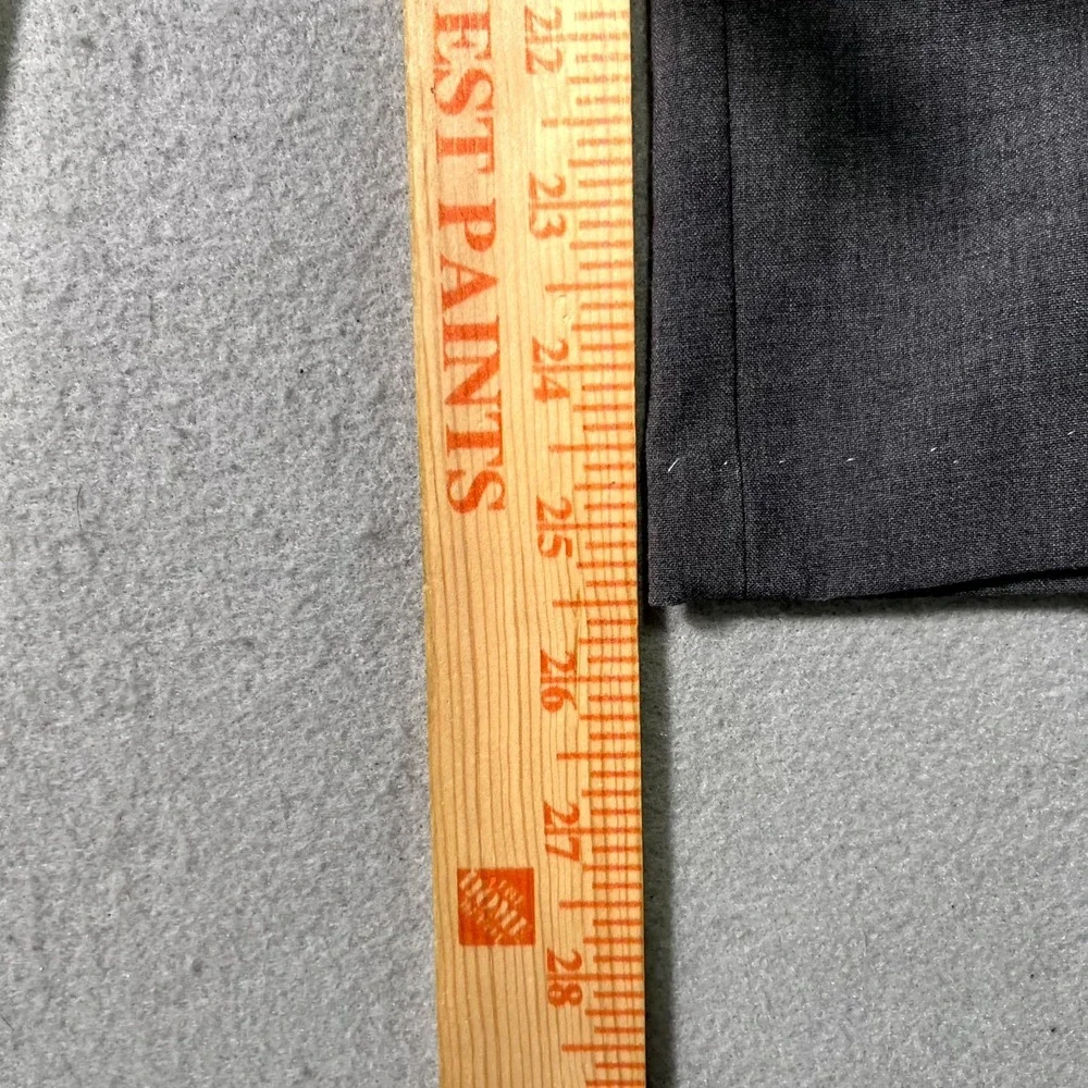 Jacqueline Ferrar Dress Pants Mens 30x32 Black Flat Front Straight‎ Leg Formal